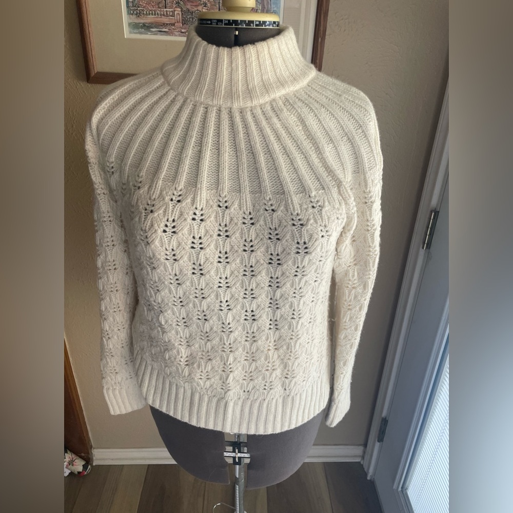 Madewell eyelet sweater.